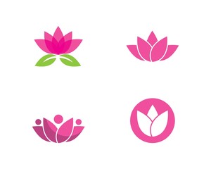 flowers design logo Template