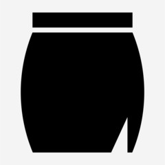 Glyph skirt pixel perfect vector icon