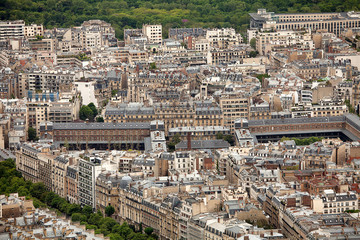 Obraz premium Elevated view over Paris
