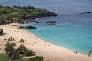 Fototapeta na wymiar Waimea Bay Beach Park Oahu Hawaii