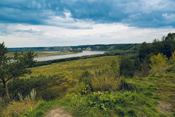 Autumn Landscape of the Irtysh River Delta