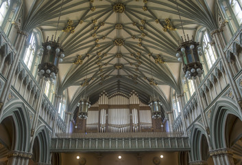 Interior of St. Dunstan's Basilica in Charlottetown Prince Edward Island (PEI), Province of Canada