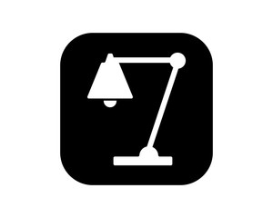 black lamp icon image vector icon logo symbol
