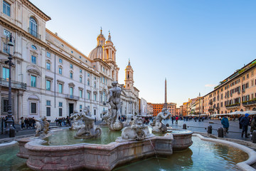Fototapeta na wymiar Piazza Navona square in Rome, Italy