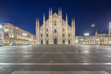 Fototapeta na wymiar Milan Cathedral or Duomo of Milan in Milan, Italy