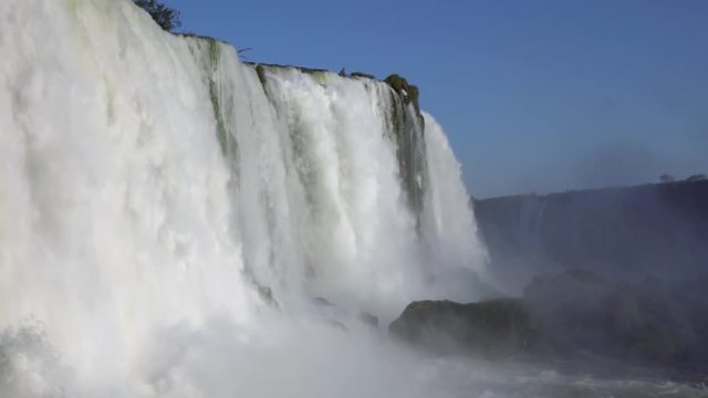Iguazu Falls in Argentina - Brasil Border is one of the Natural Seven Wonders of the World and an UNESCO World Heritage Site