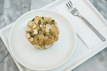 Pumpkin Cake with Cereal is a healthy food.