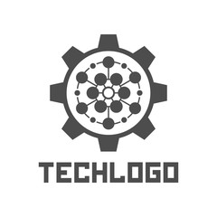 Hexagonal design technology element.