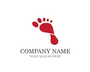 foot logo template