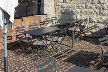 bar restaurant details at riverside
