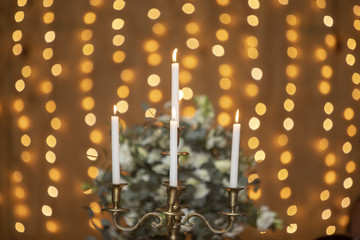 Bokeh Lights and Candles