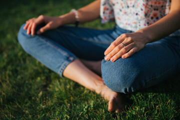 woman in the park