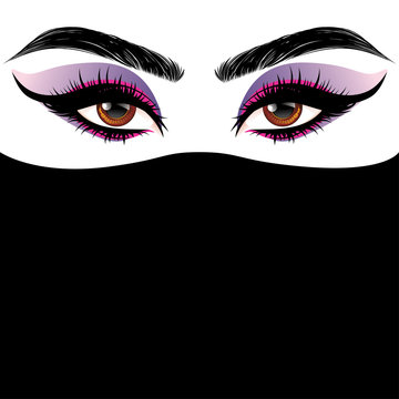 Arabic female eyes