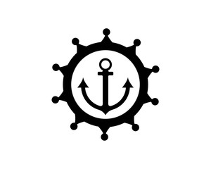 Anchor icon Logo Template vector illustration
