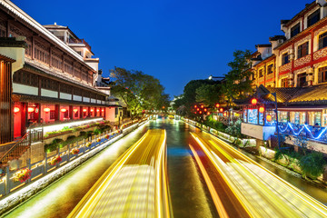 Obraz premium Nanjing Confucius Temple night view