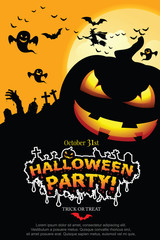 Halloween Invitation. Vector Eps 10