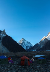 Obraz premium K2 Base Camp and Concordia trek in Pakistan Karakoram