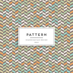 Fototapeta premium Scandinavian seamless pattern. Fabric print design