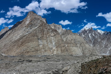 Fototapeta na wymiar Trango Towers and Baltoro Glacier Karakorum Pakistan, K2 Base Camp