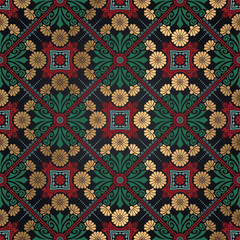 Decorative tile pattern design. Vector illustration.