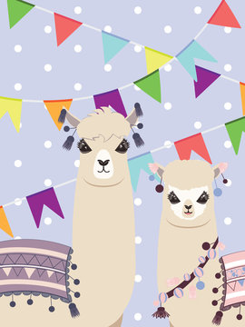 Llama and Alpaca greetings