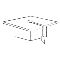 hat graduation isolated icon