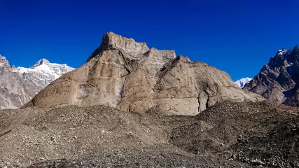 Photo sur Plexiglas Gasherbrum Masherbrum mountain peak at Goro II camp in a morning, K2 Base Camp, Pakistan.