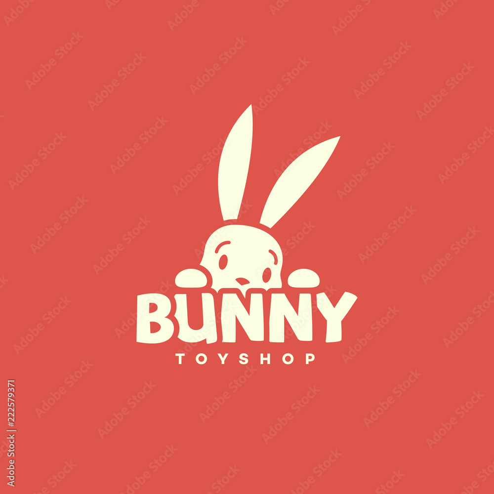 Sticker bunny logo