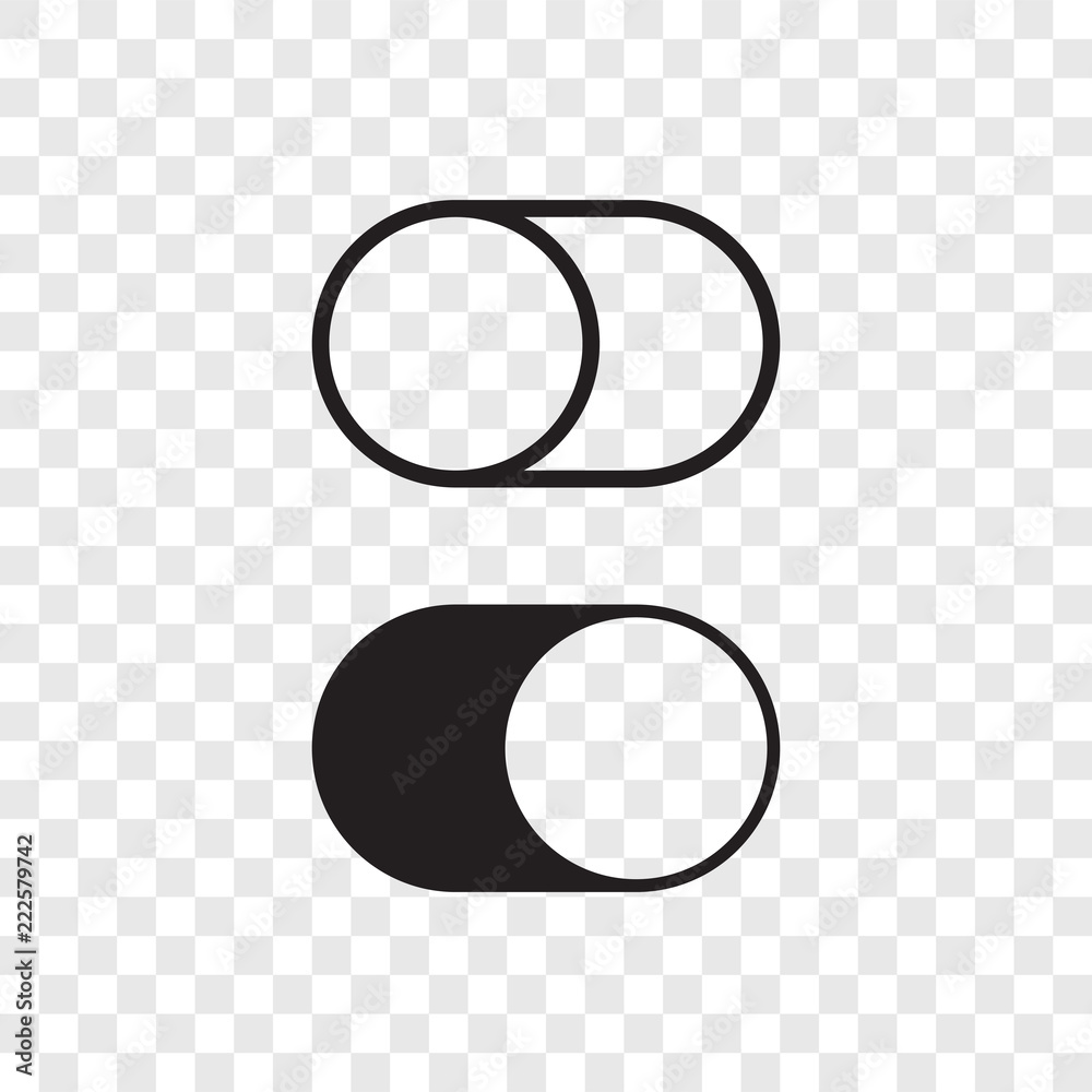Poster toggle button switch off turn on web ui icons
