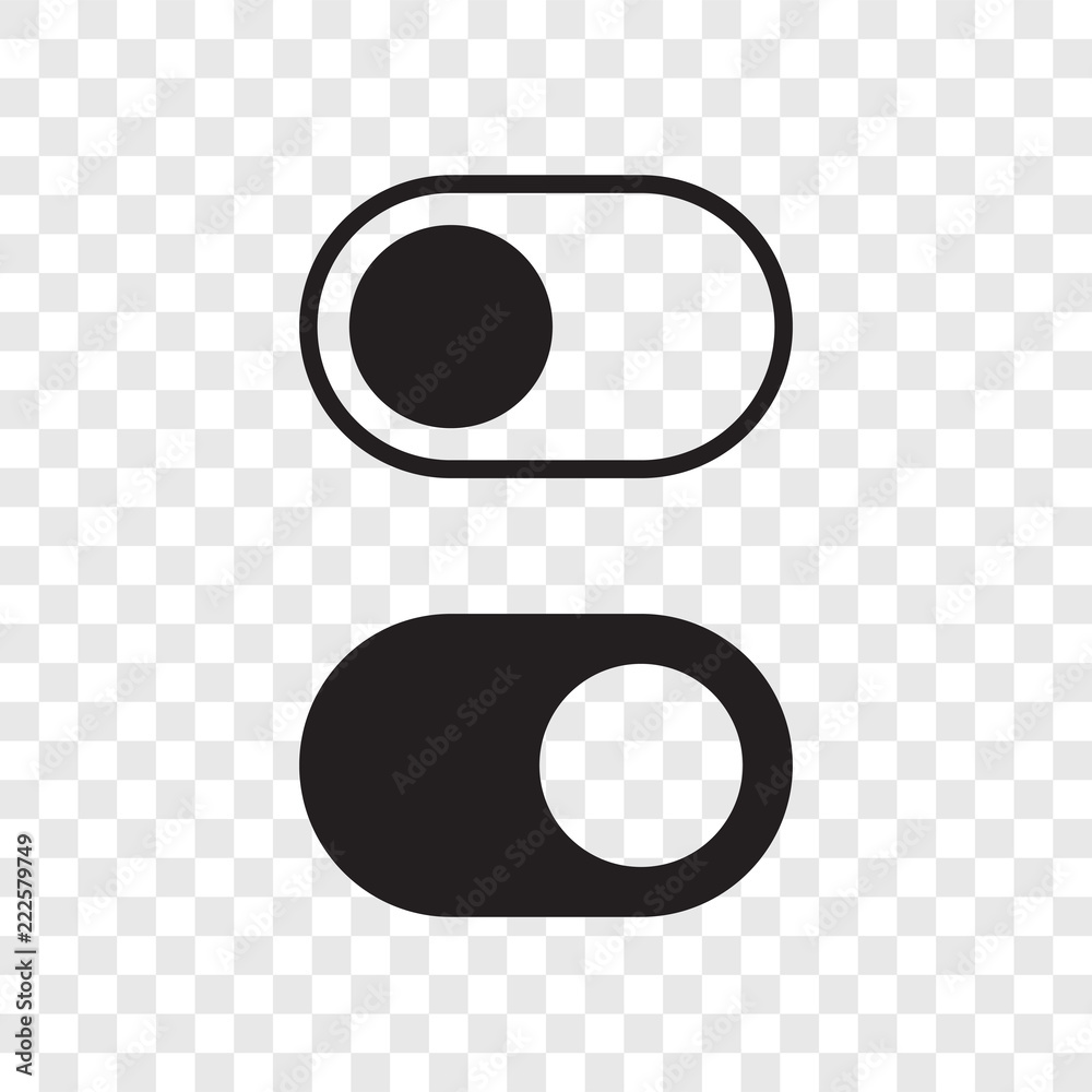 Poster toggle button switch off turn on web ui icons