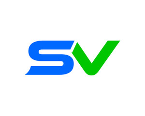 sv letter logo