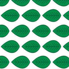 green leaves pattern. Seamless leaves pattern