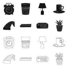 Vector illustration of dreams and night logo. Collection of dreams and bedroom stock vector illustration.