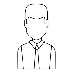 businessman avatar character icon