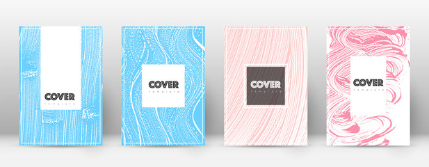 Cover page design template. Hipster brochure layout. Brilliant trendy abstract cover page. Pink and 