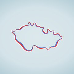 Czech Republic - Outline Map