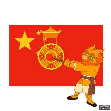 Icon Chinese dragon.