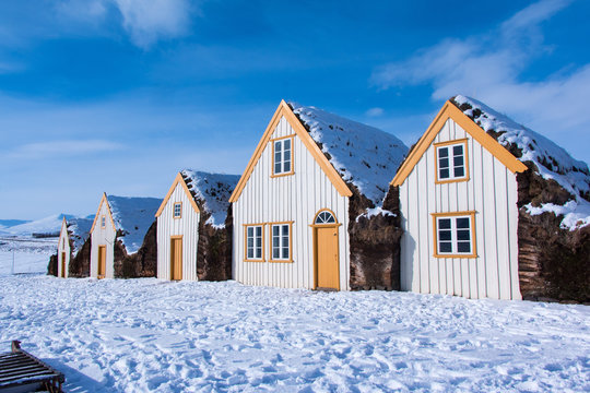 Torf houses in iceland