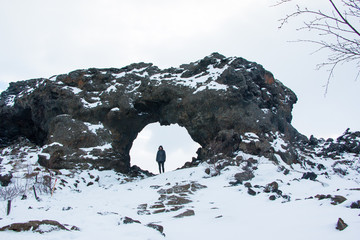Stone arc in dimmuborgir