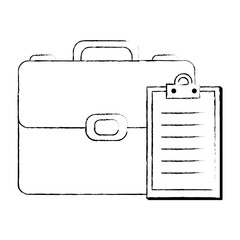 portfolio briefcase with checklist