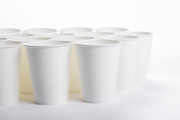 white Paper cup