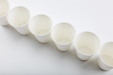 white Paper cup