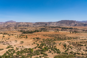 Fototapeta na wymiar Äthiopien - Landschaft zwischen Aksum und Hawzien