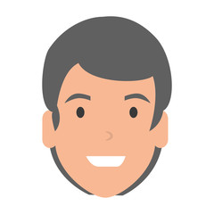 young man head character