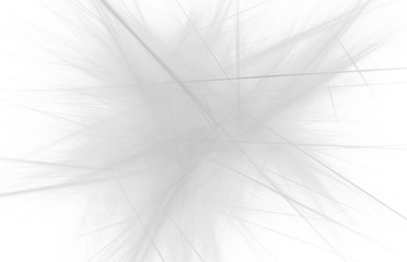 Abstract black and white fractal on white background. Fantasy fractal texture. Digital art. 3D rendering. Computer generated image.
