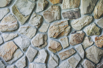 Decorative natural stones wall texture. Concrete abstract background.
