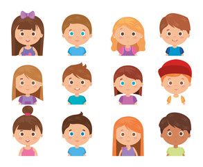 group of little kids characters