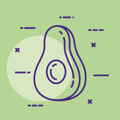Fototapeta premium fresh avocado healthy food
