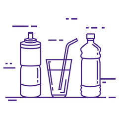 healthy food lifestyle icons