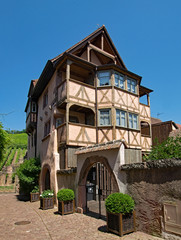 Altstadt von Riquewihr, Elsass, Frankreich 